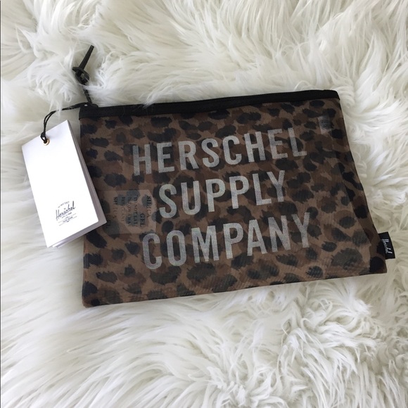 herschel mesh pouch
